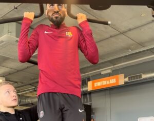 Personal trainer in Heerenveen tijdens een coaching sessie